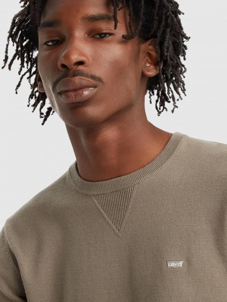 Pullover Man Brown Levis Pullover Man Brown Levis