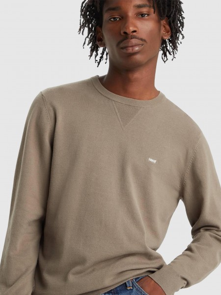 Pullover Man Brown Levis Pullover Man Brown Levis