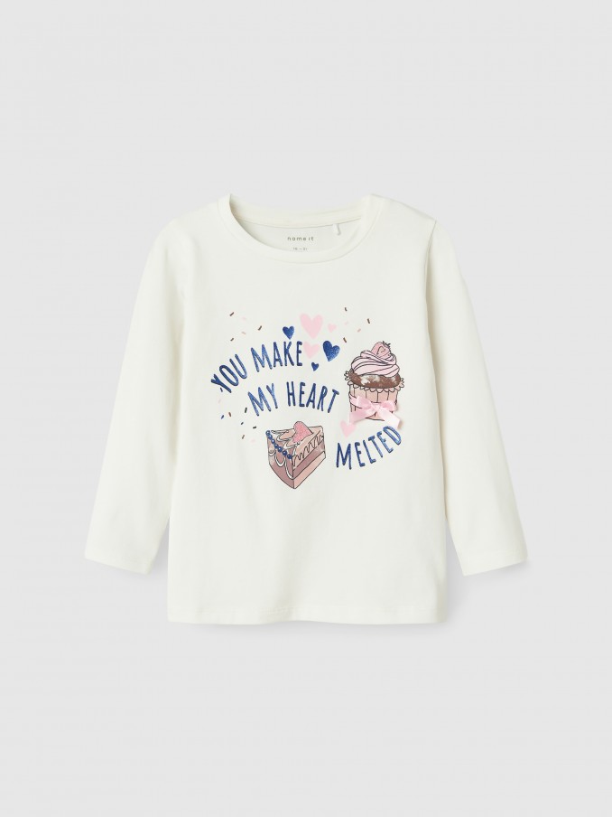 T-Shirt Girl White Name It