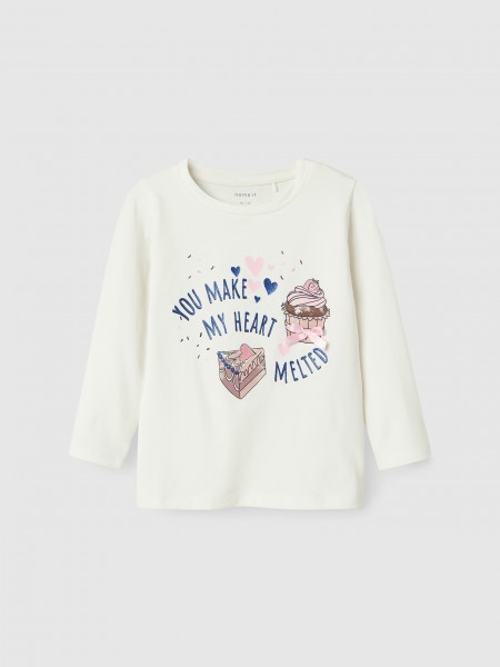 T-Shirt Girl White Name It
