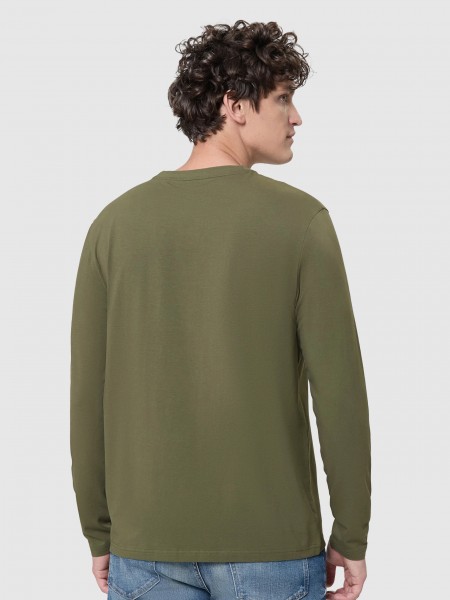 Sueter Hombre Verde Boss Orange