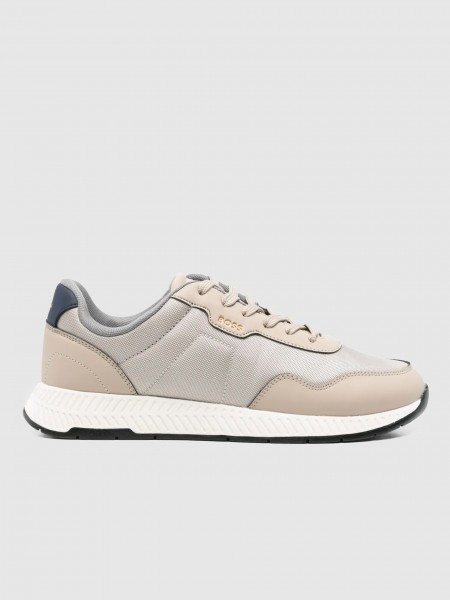 Sneakers Man Beige Boss Orange
