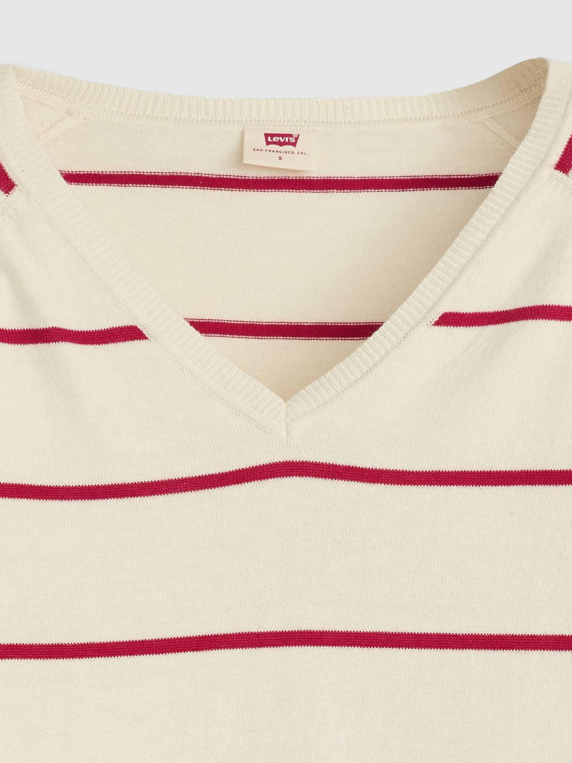 Sueter Mujer Raya Roja Levis