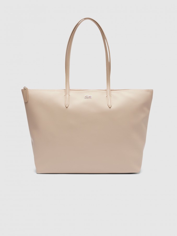 Bolsos Mujer Gris Pardo Lacoste
