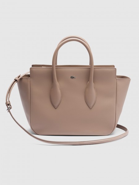 Handbag Woman Taupe Lacoste