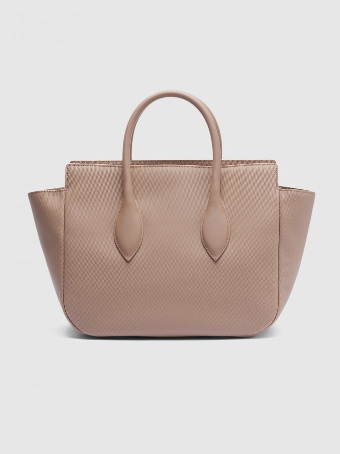 Handbag Woman Taupe Lacoste