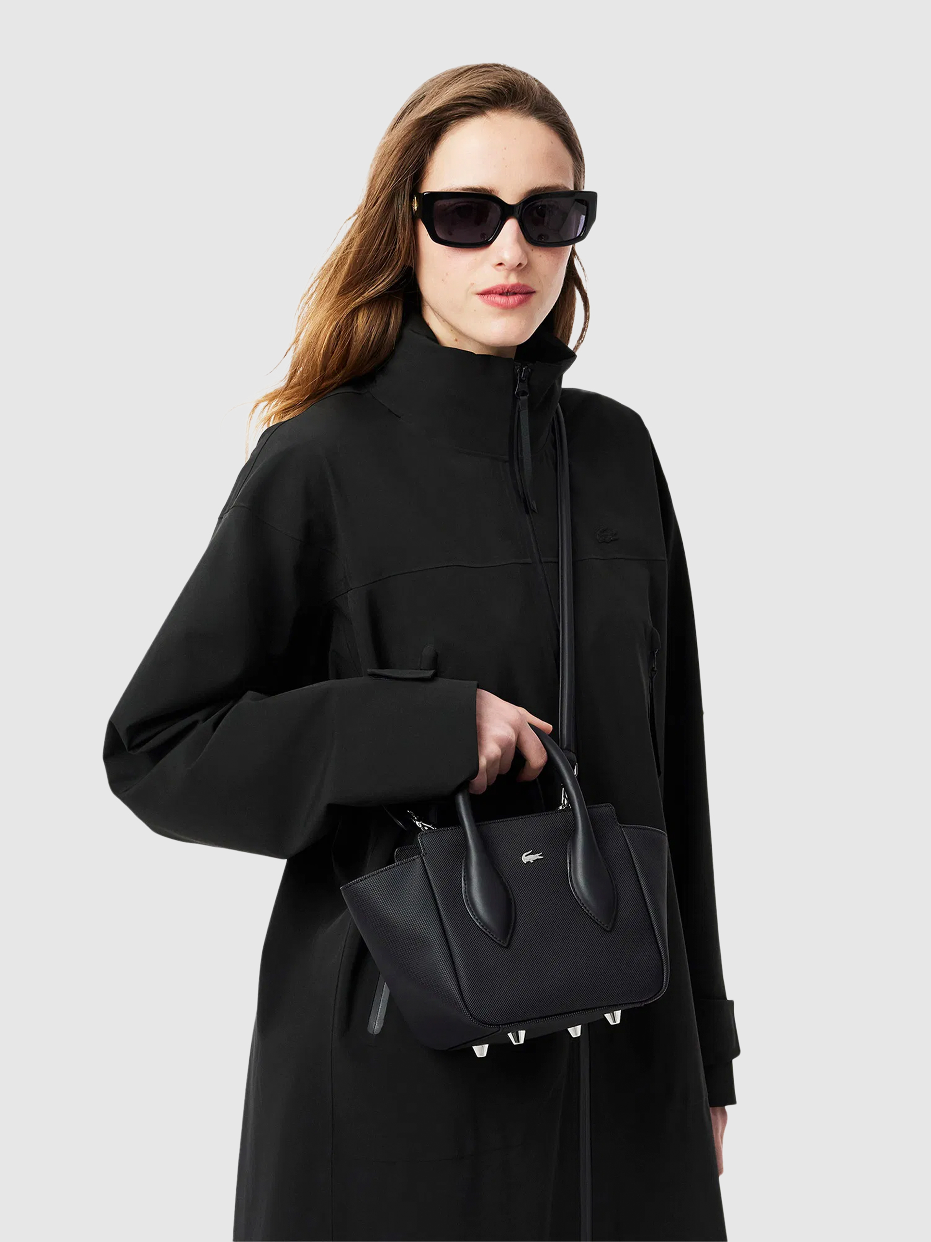 Bolso Mujer Negro Lacoste