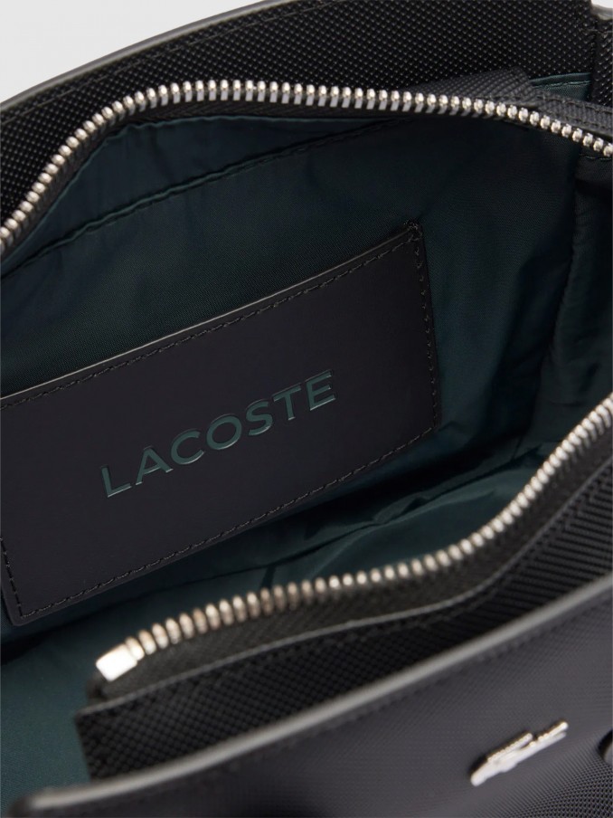 Bolso Mujer Negro Lacoste