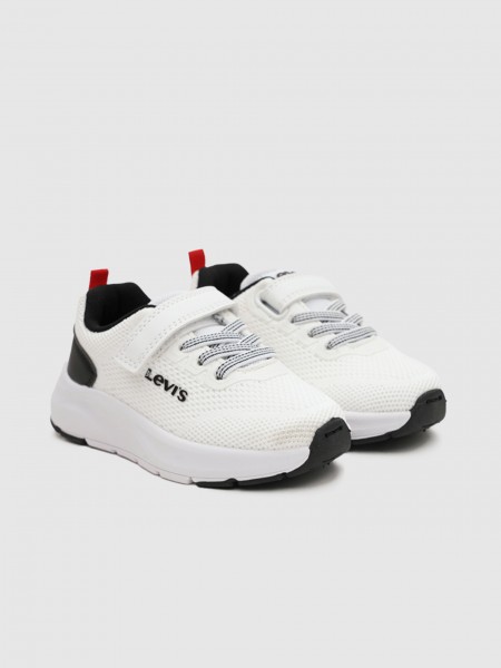 Tenis Niño Blanco Levis Tenis Niño Blanco Levis
