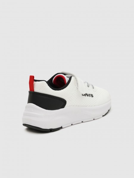 Tenis Niño Blanco Levis Tenis Niño Blanco Levis