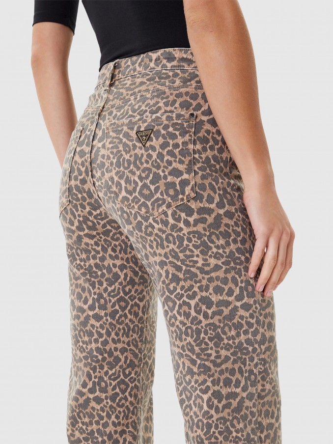 Pants Woman Animal Print Guess