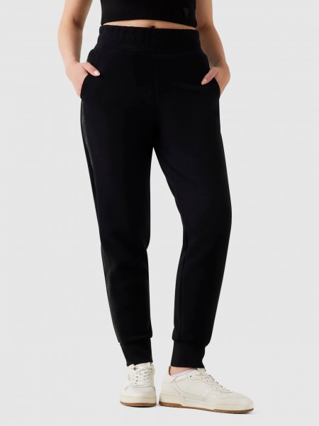Pantalones Mujer Negro Guess