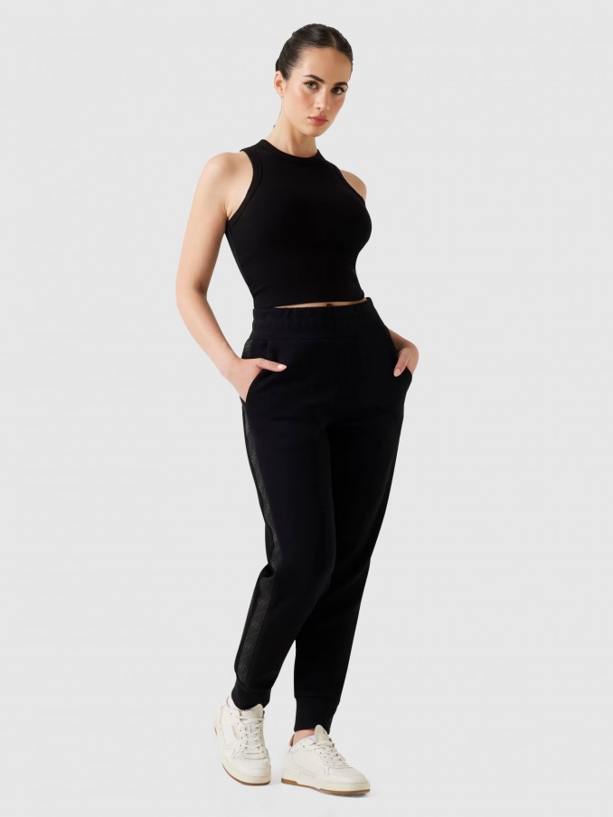 Pantalones Mujer Negro Guess