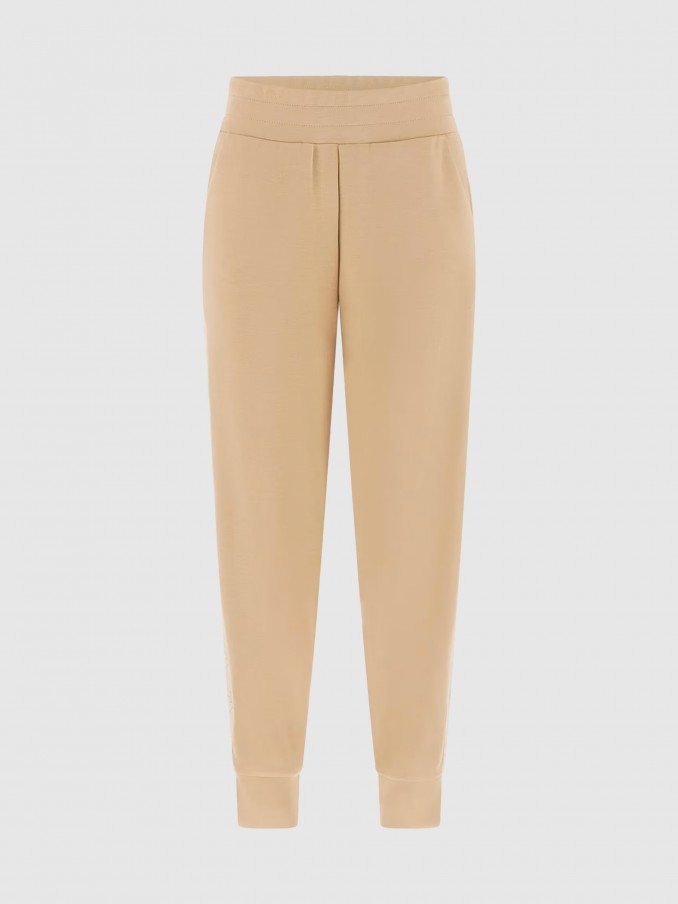 Pantalones Mujer Beige Guess