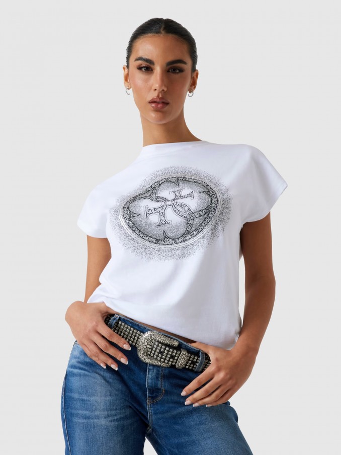 T-Shirt Woman White Guess