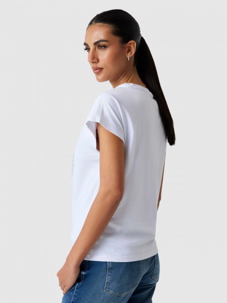 Camiseta Mujer Blanco Guess