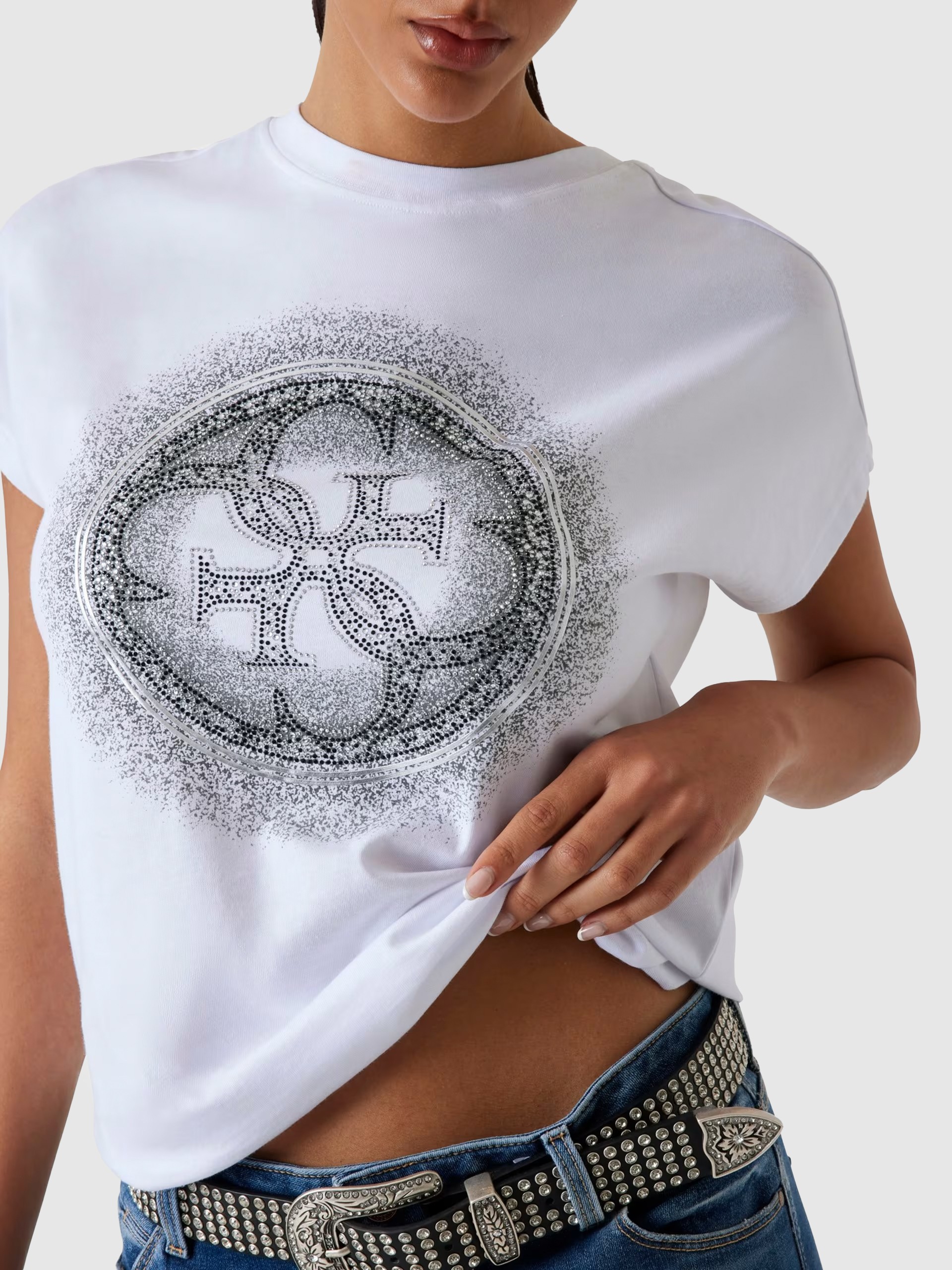 Camiseta Mujer Blanco Guess