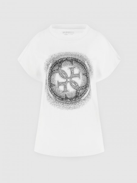 Camiseta Mujer Blanco Guess