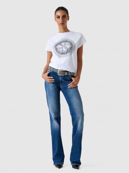 Camiseta Mujer Blanco Guess