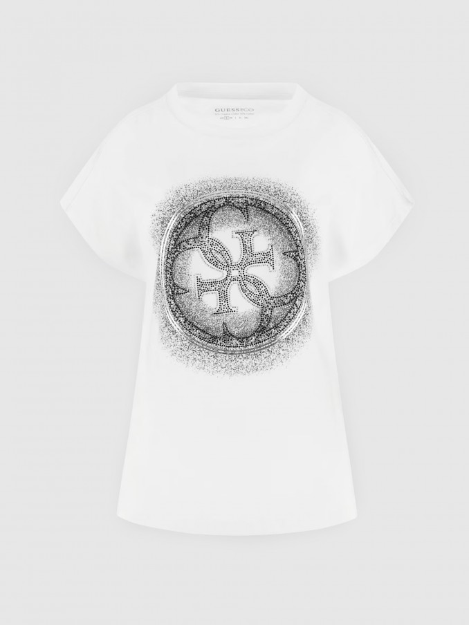 Camiseta Mujer Blanco Guess