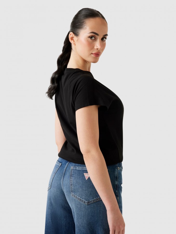 T-Shirt Woman Black Guess