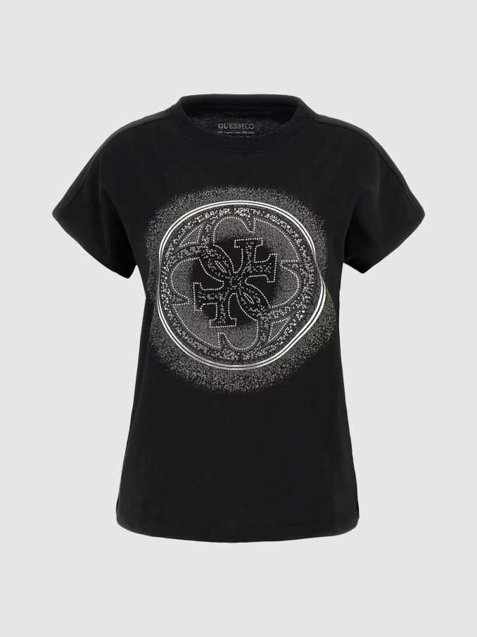 Camiseta Mujer Negro Guess