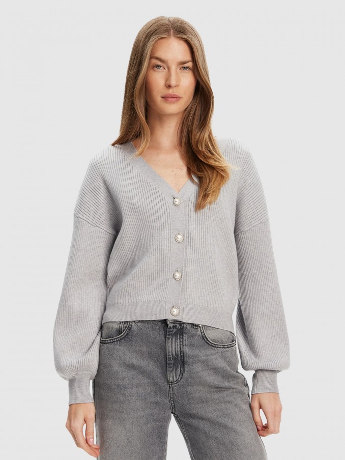 Chaqueta Mujer Gris Guess