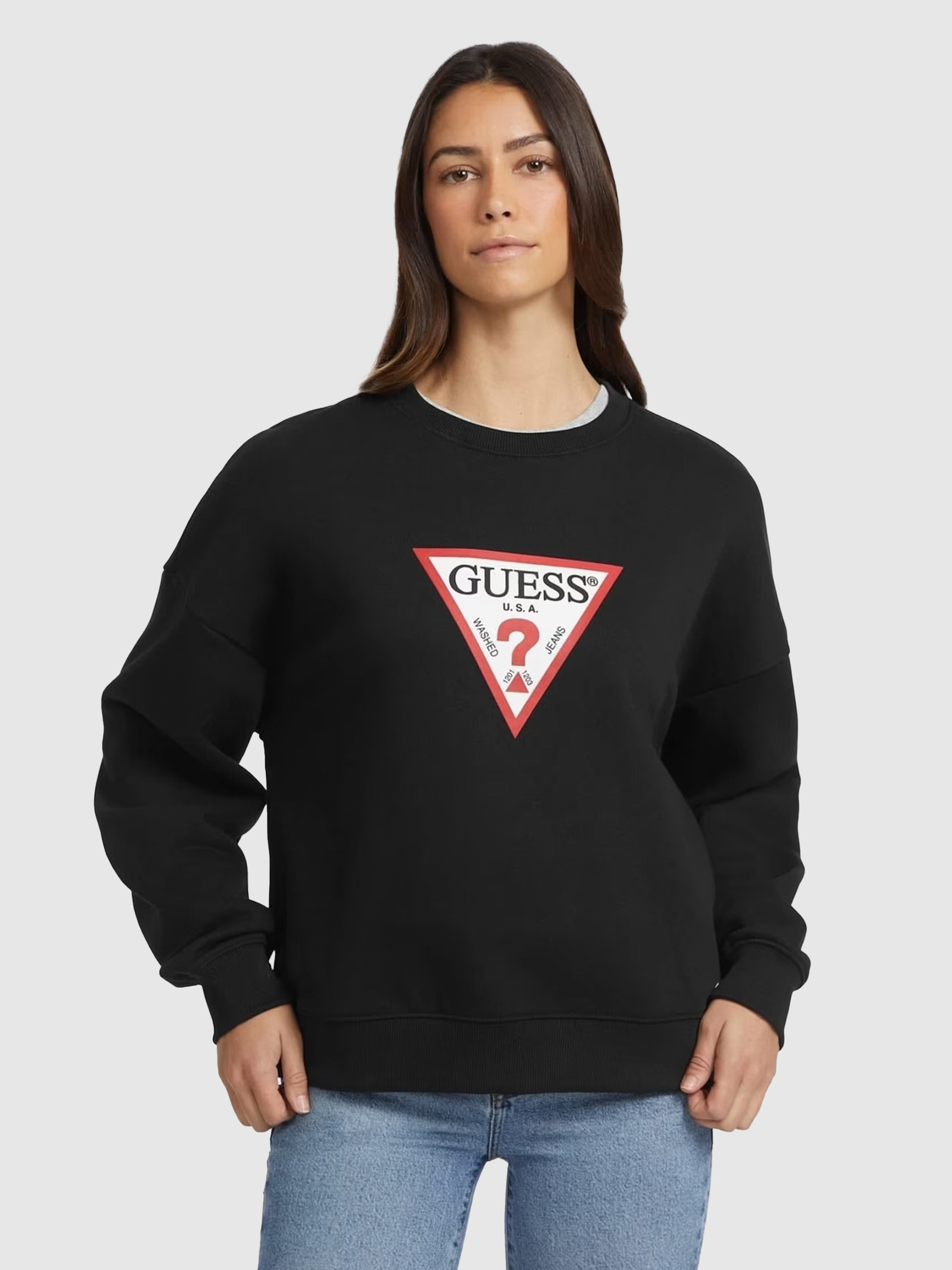 Jersey Mujer Negro Guess Jeans