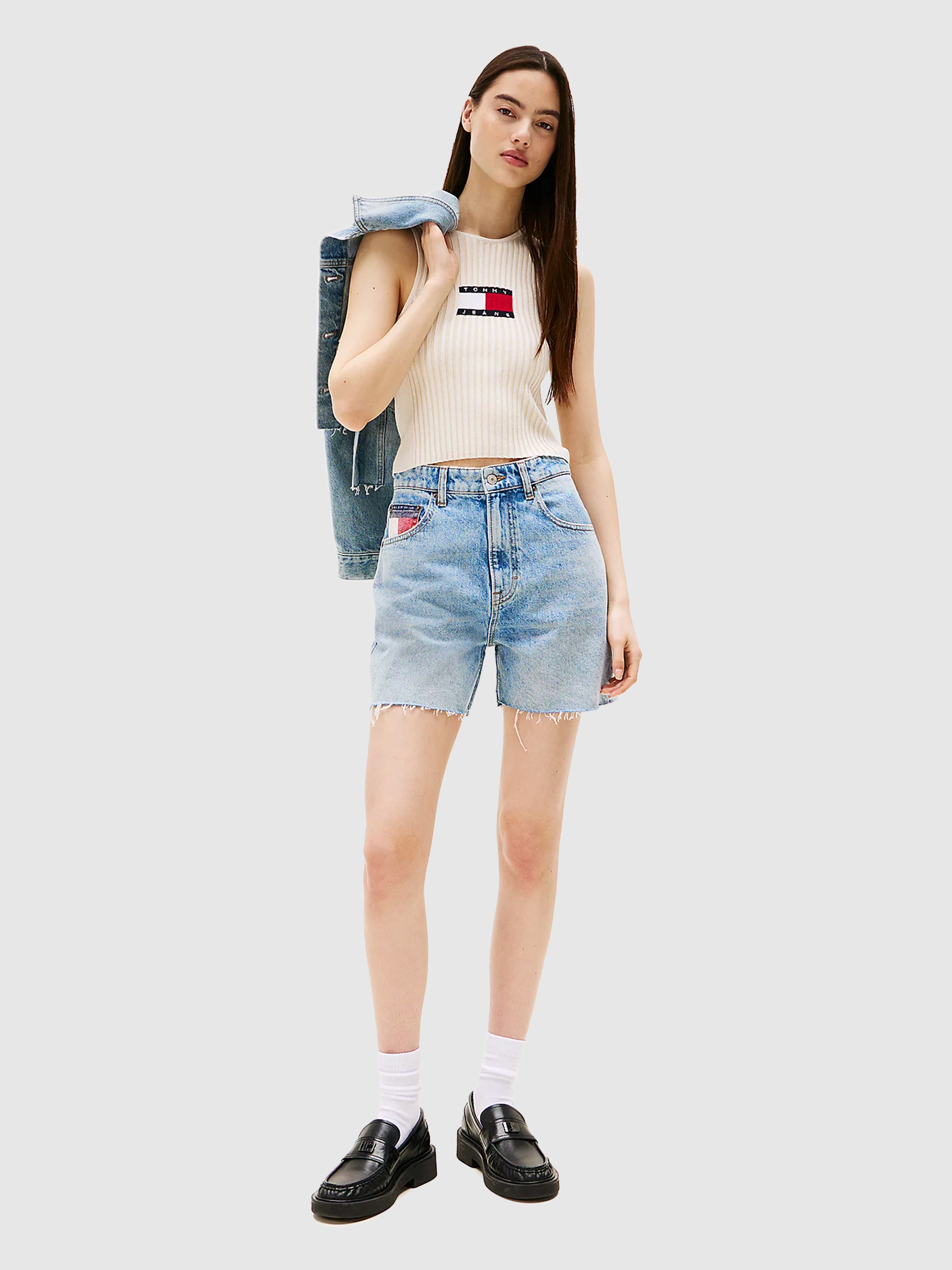 Blusa Mujer Beige Tommy Jeans