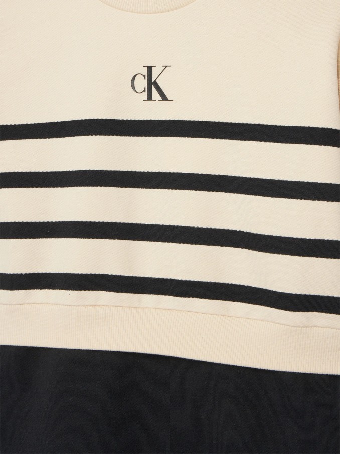 Dress Girl Black Stripe Calvin Klein