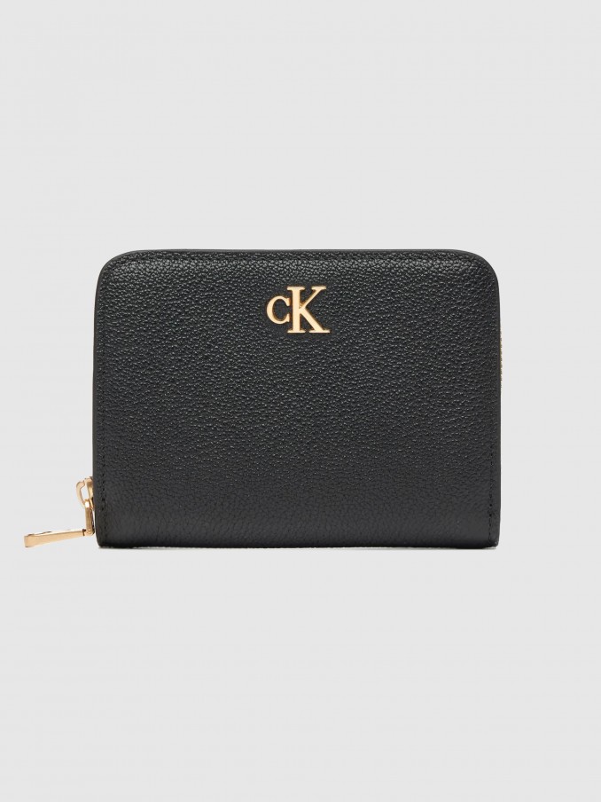 Monedero Mujer Negro Calvin Klein