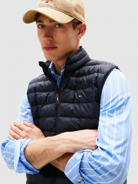 Jacket Man Navy Blue Tommy Hilfiger Jacket Man Navy Blue Tommy Hilfiger