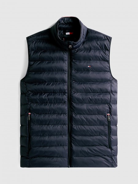 Jacket Man Navy Blue Tommy Hilfiger Jacket Man Navy Blue Tommy Hilfiger