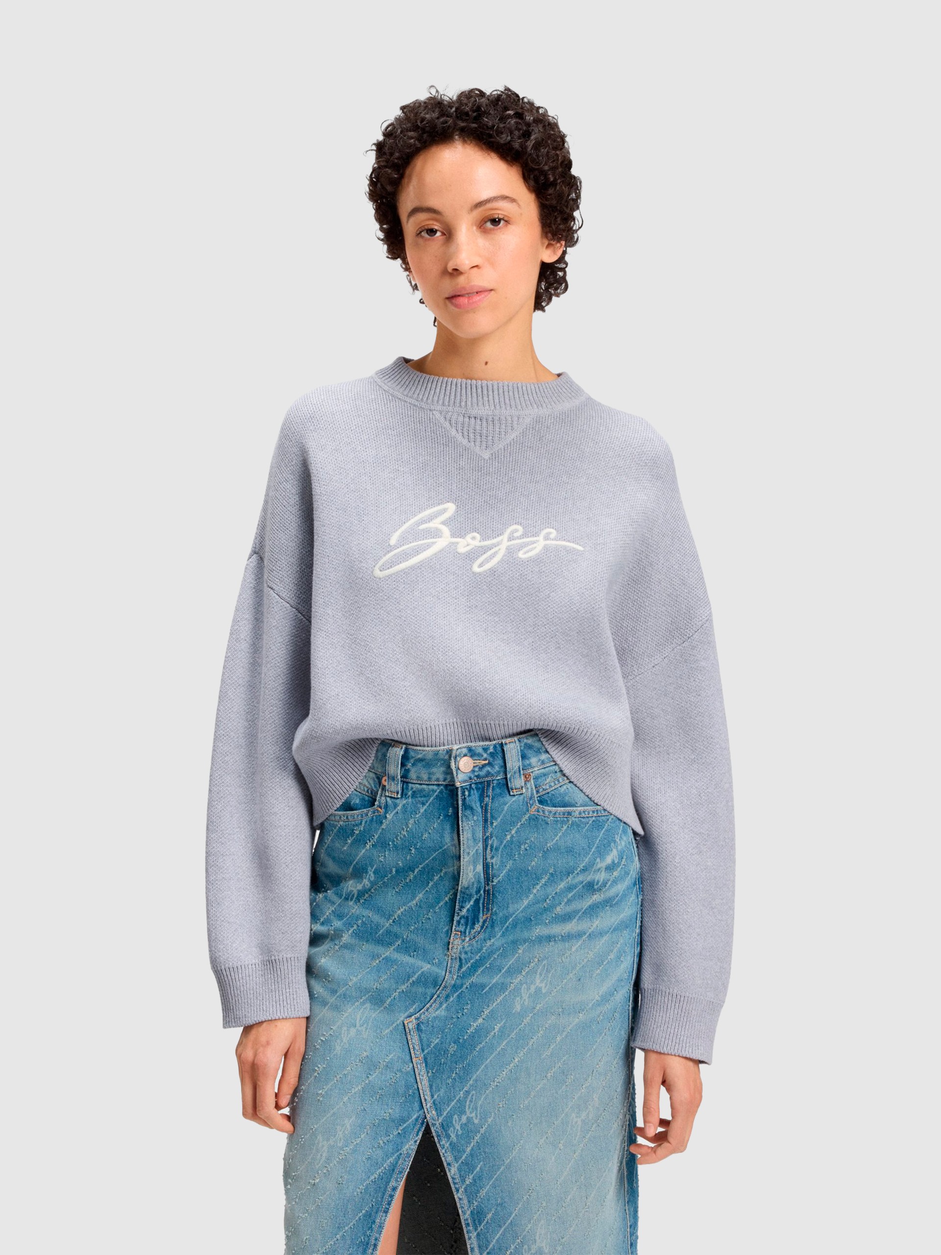 Jersey Mujer Gris Boss Orange