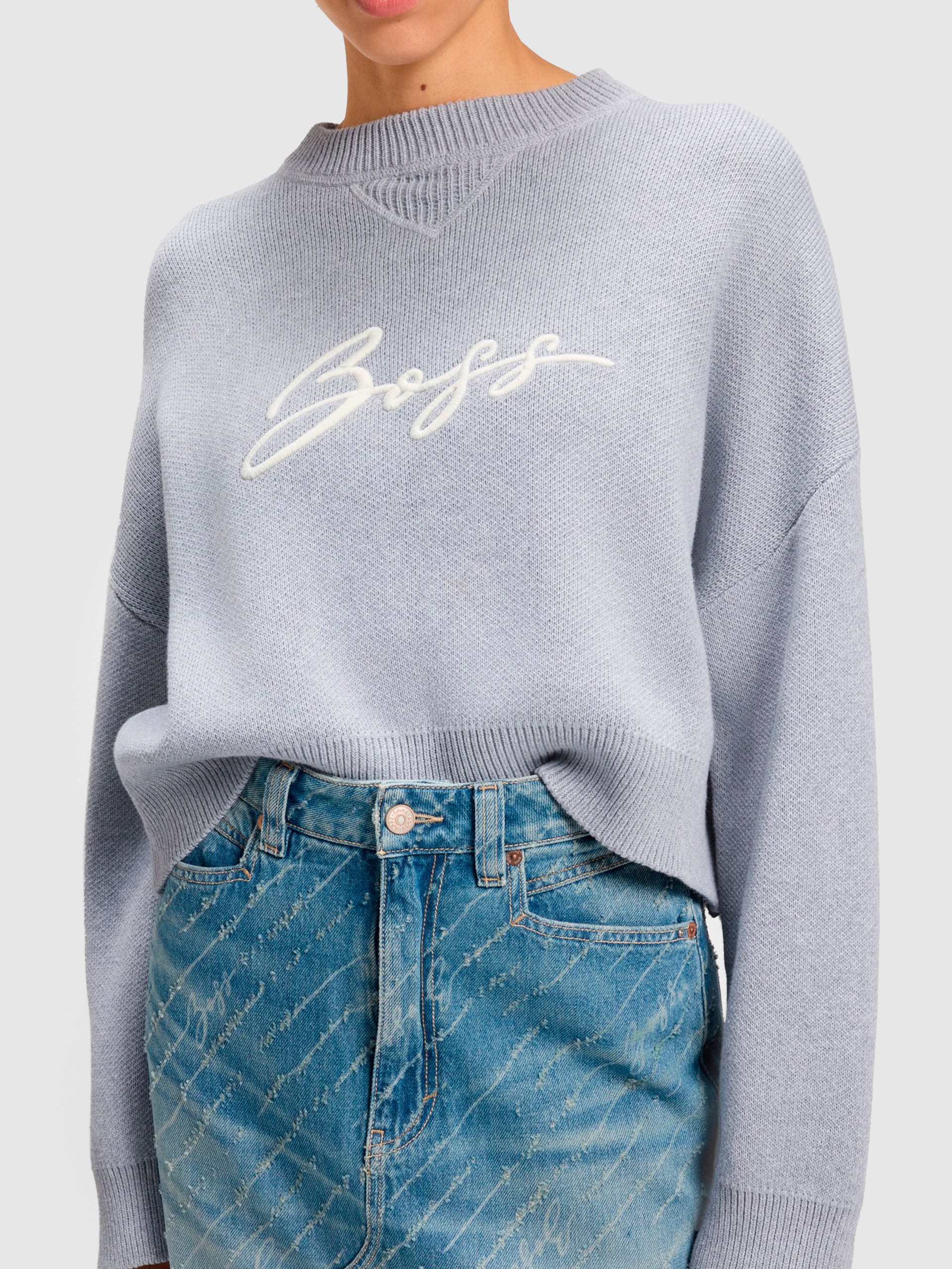 Jersey Mujer Gris Boss Orange