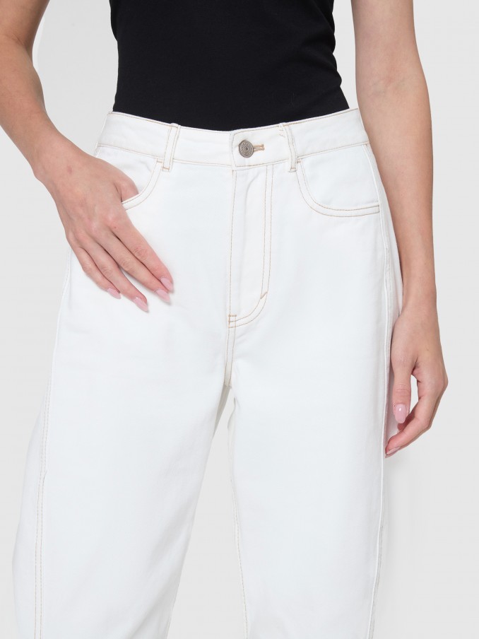 Pants Woman Cream Boss Orange