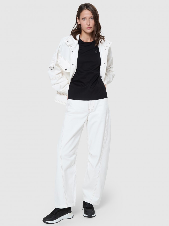 Pantalones Mujer Crema Boss Orange