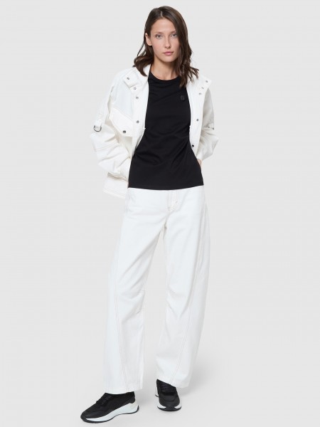 Pantalones Mujer Crema Boss Orange