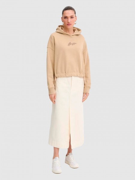 Jumper Woman Beige Boss Orange