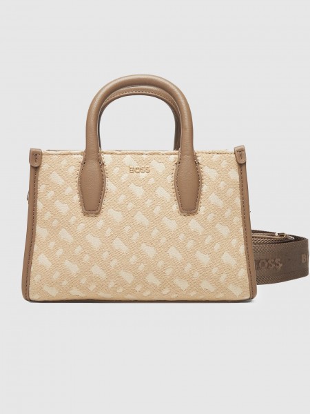 Bolsos de Mano Mujer Beige Boss Orange
