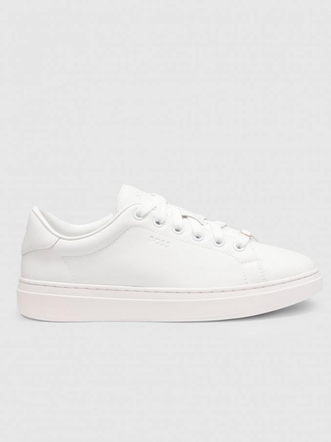 Sneakers Woman White Boss Orange