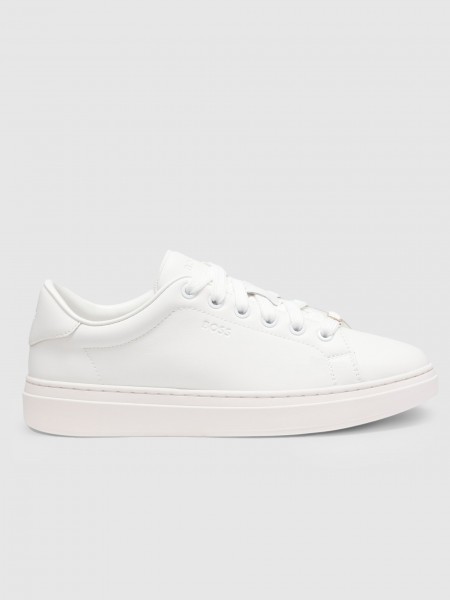 Sneakers Woman White Boss Orange