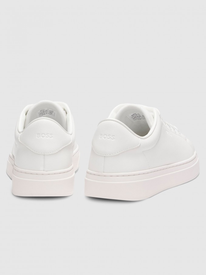 Sneakers Woman White Boss Orange