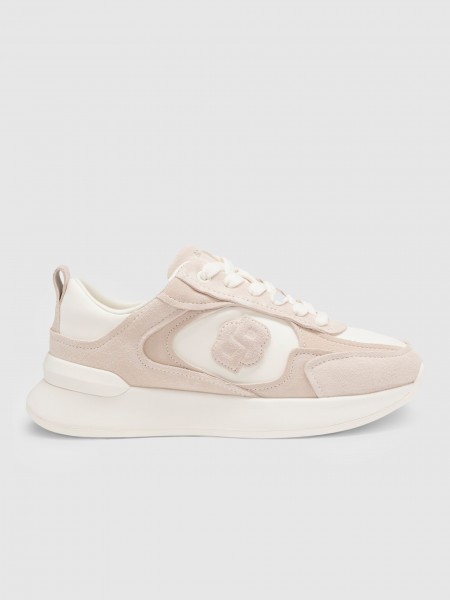 Tenis Mujer Beige Boss Orange