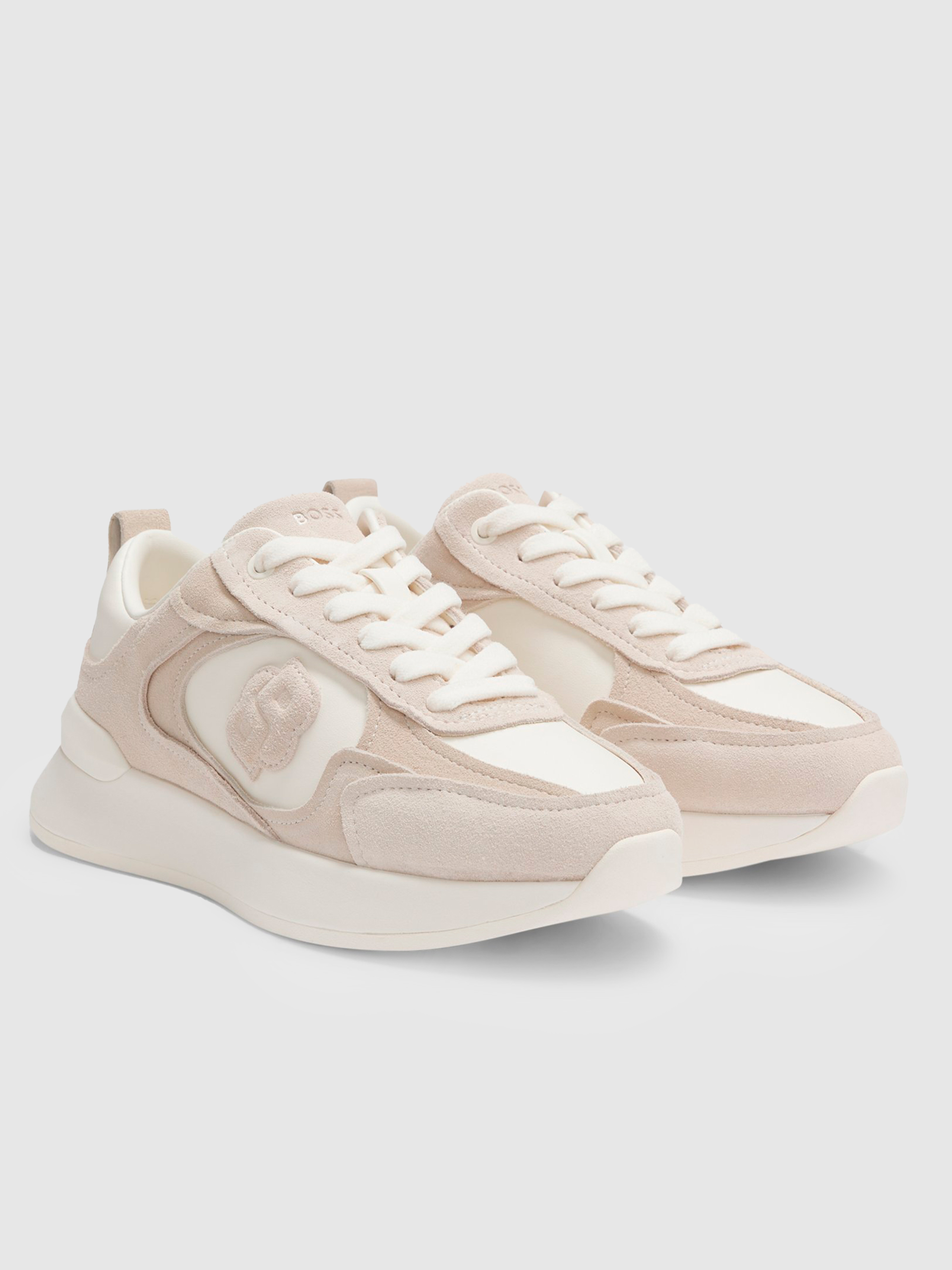 Sneakers Woman Beige Boss Orange