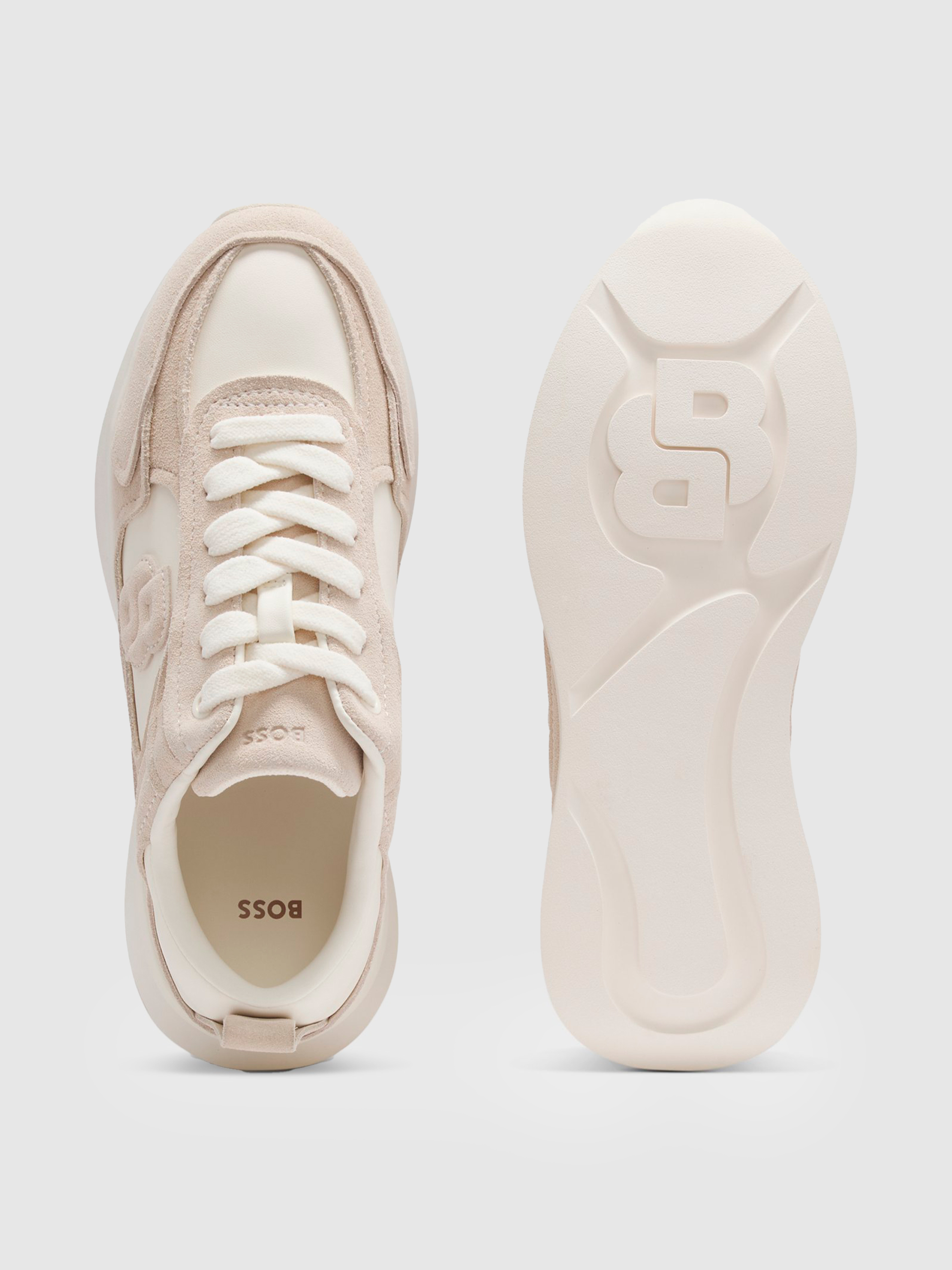 Sneakers Woman Beige Boss Orange