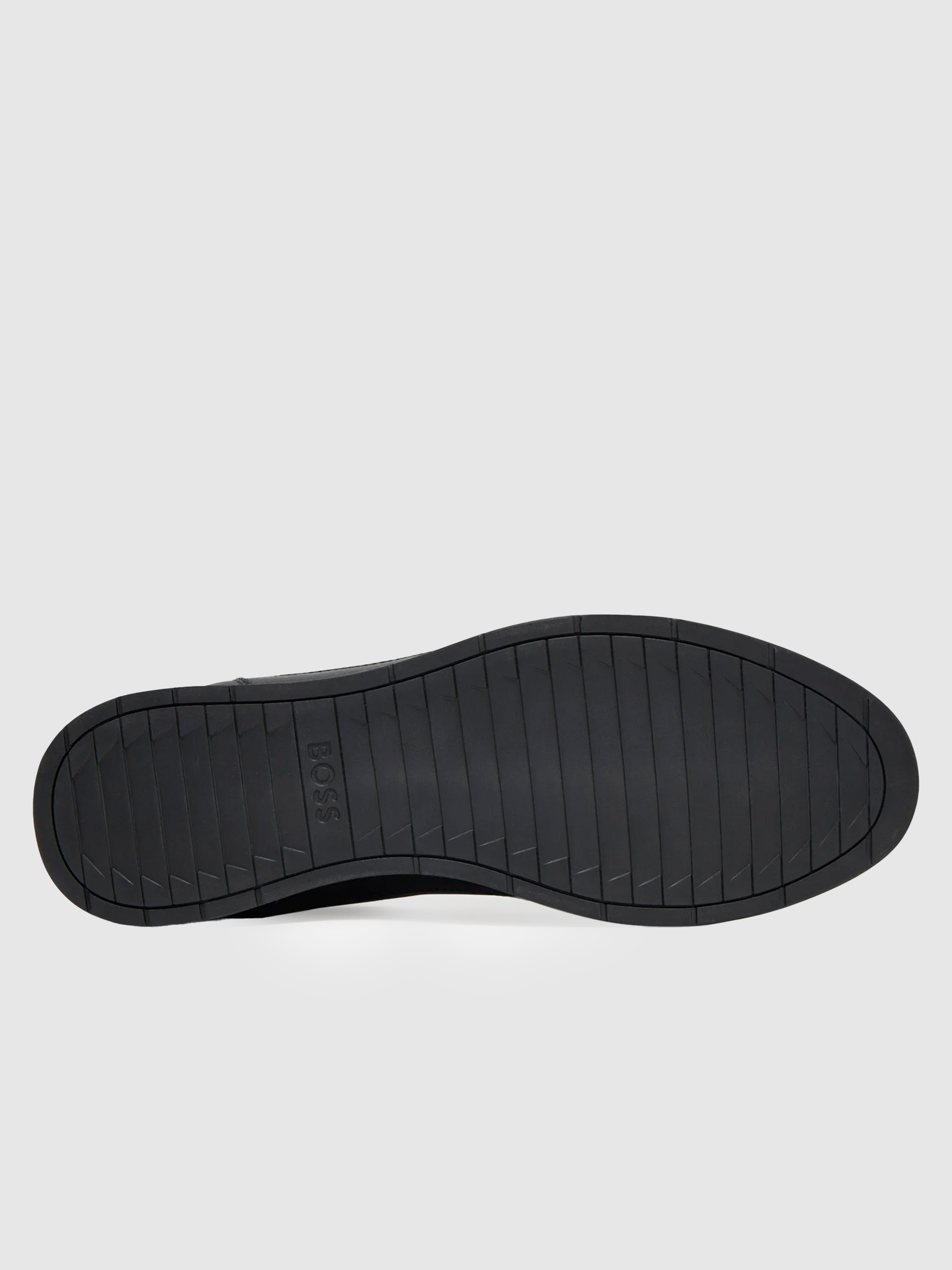 Shoes Man Black Boss Orange