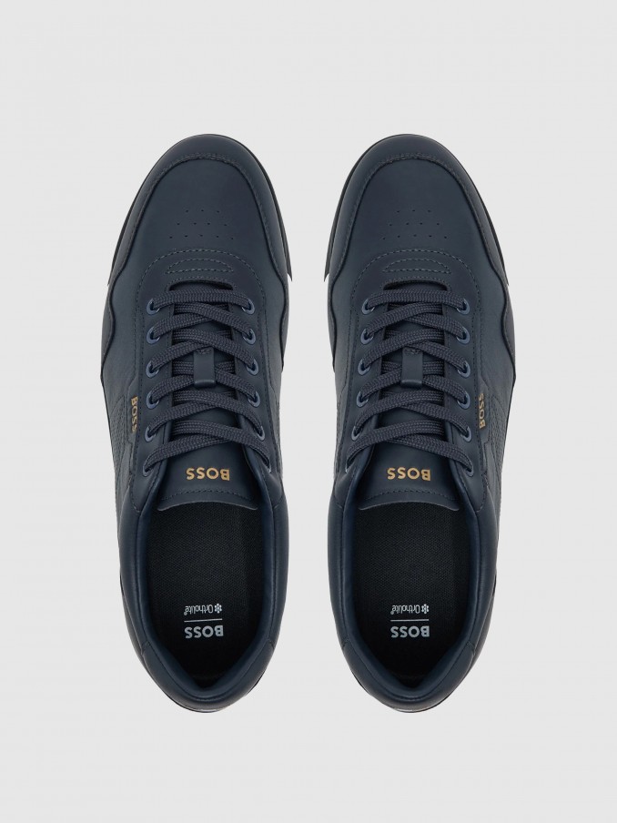 Tenis Hombre Azul Marino Boss Orange