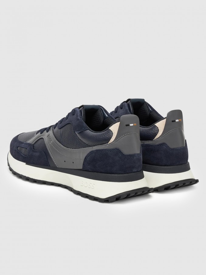 Tenis Hombre Azul Marino Boss Orange