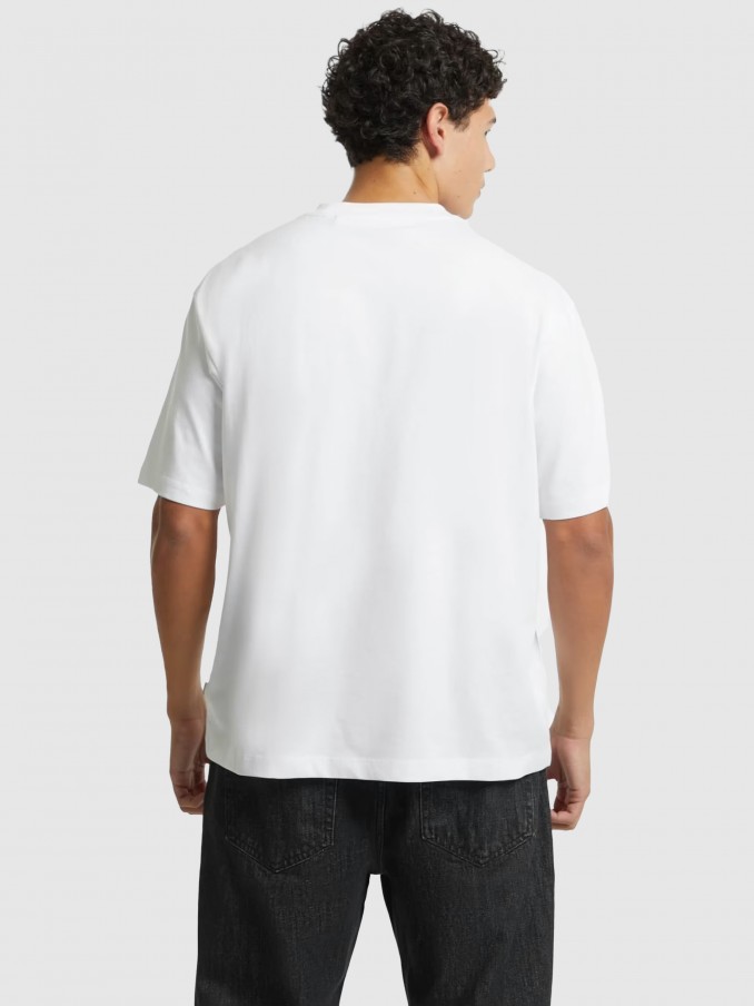 T-Shirt Man White Guess Jeans